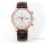 Swiss Replica IWC Portofino Chronograph 7750 Watches in Rose Gold Case